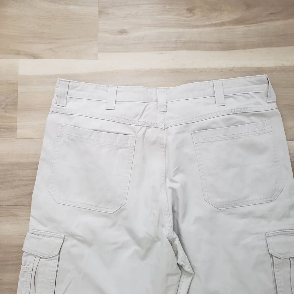 Wrangler Men's Cargo Trouser Pants Cream Khaki Size 38